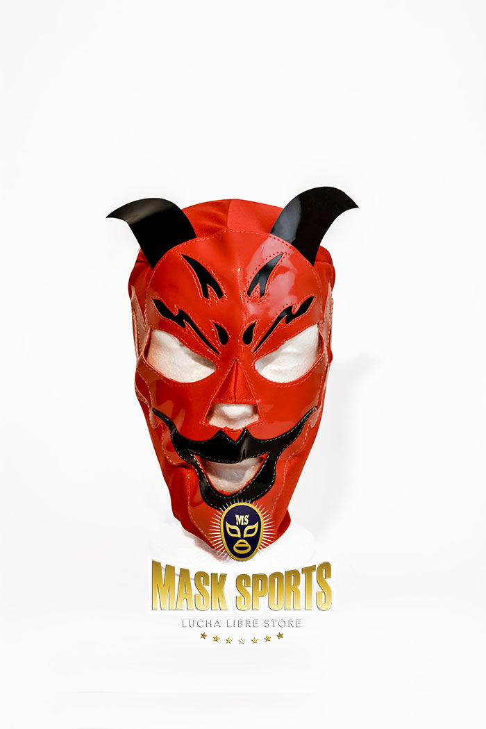 RED DEVIL Adult Mask Mexican Wrestling Mask Lucha Libre Luchador Costume Diablo 