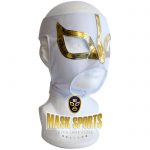 Sexy Lady adult lucha libre wrestling mask White & Gold