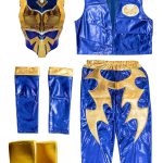 Sin Cara blue kid costume – Lycra pants mask and vest