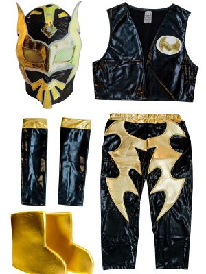 Sin Cara black Kid Costume - Lycra pants mask and vest
