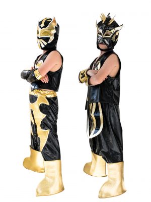 Kid Costume Combo Sin Cara and Kalisto in Black color