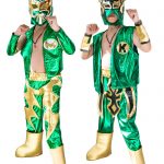 Kid Costume Combo Sin Cara and Kalisto in Green color