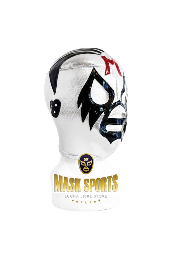 MIL MASCARAS wrestling foam lining mask silver and black