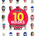 Wholesale Economic Adult pack of 10 lucha libre masks