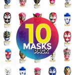 Wholesale Economic Kids pack of 10 lucha libre masks