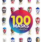 Wholesale Economic Kids pack of 100 lucha libre masks