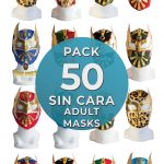 Wholesale SIN CARA Economic Adult pack of 50 lucha libre masks